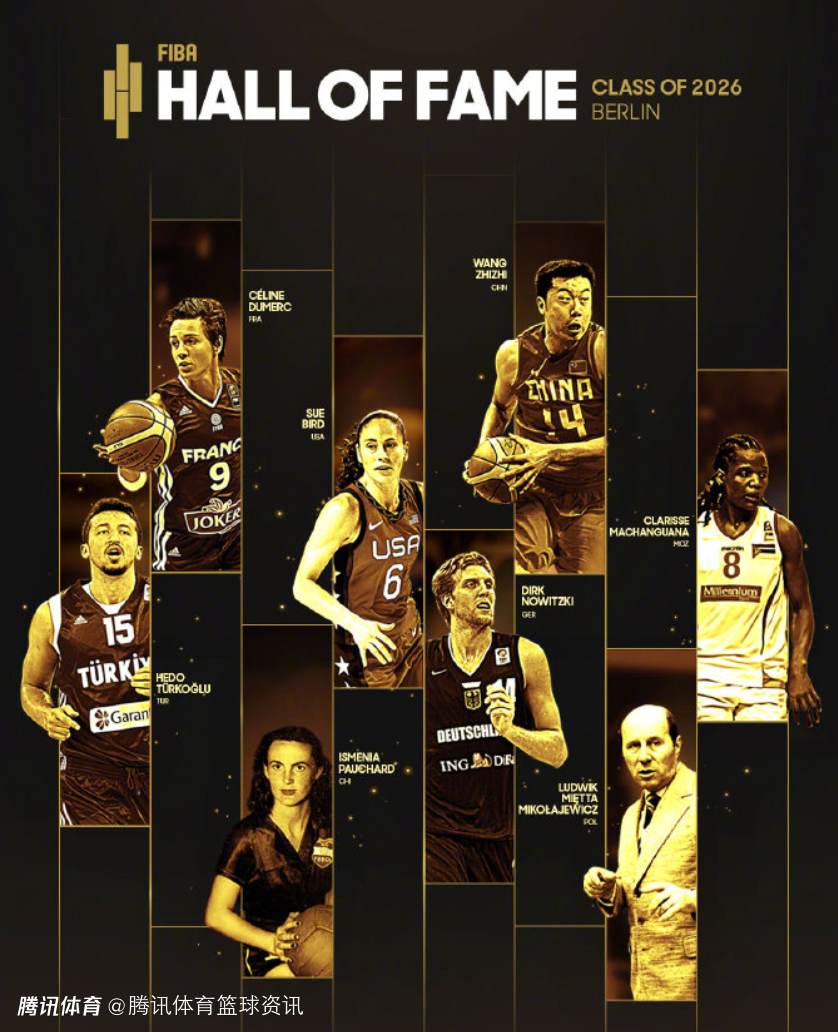 FIBA官方公布2026国际篮联名人堂名单：王治郅诺天王领衔 特科格鲁在列