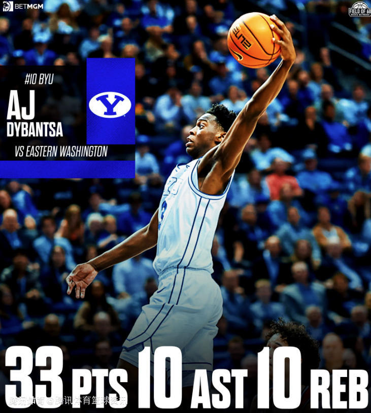 明年当状元？迪班萨轰33+10+10 创NCAA最年轻30+三双纪录