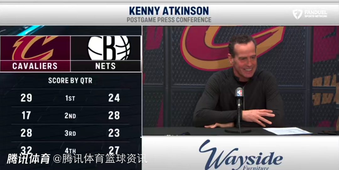 骑士主帅：哈登上半场状态没到百分百 但下半场是他站出来接管了比赛