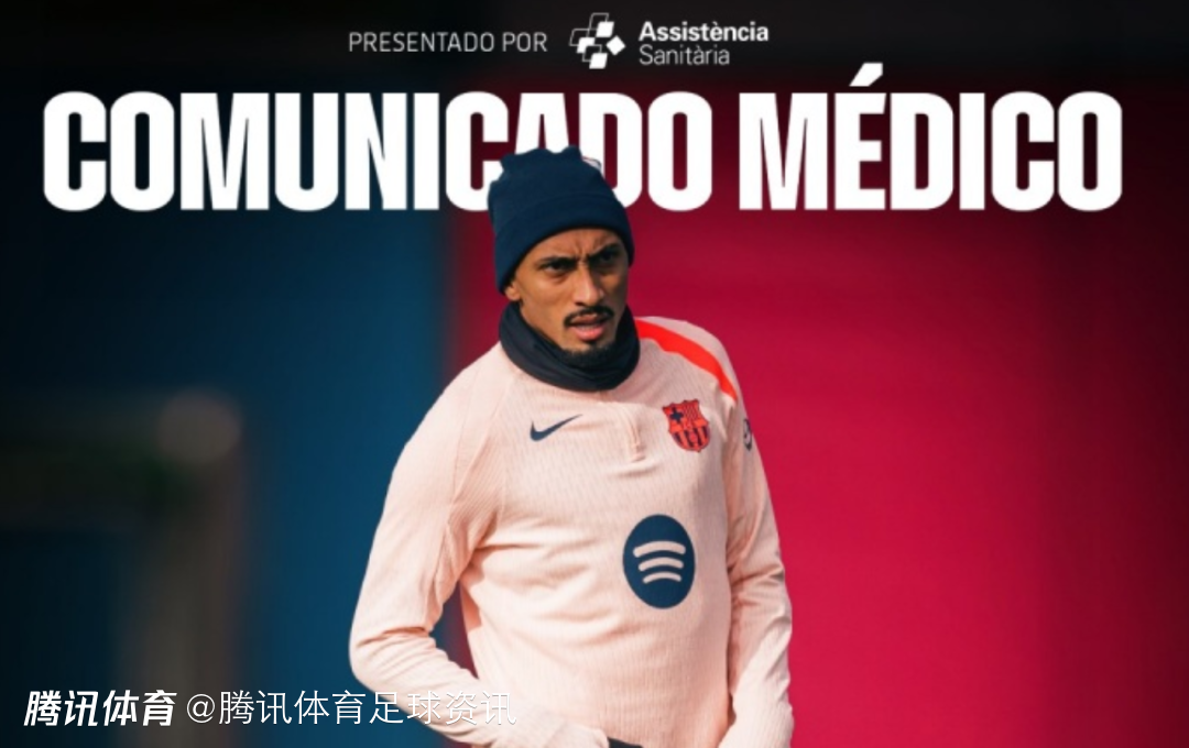 巴萨官方：拉菲尼亚右大腿受伤 缺席对阵皇家社会关键战