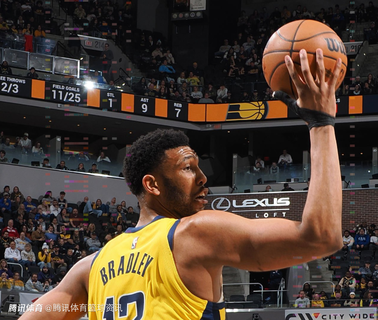 本季场均4+2！托尼-布拉德利和步行者将签下第二份10天短约