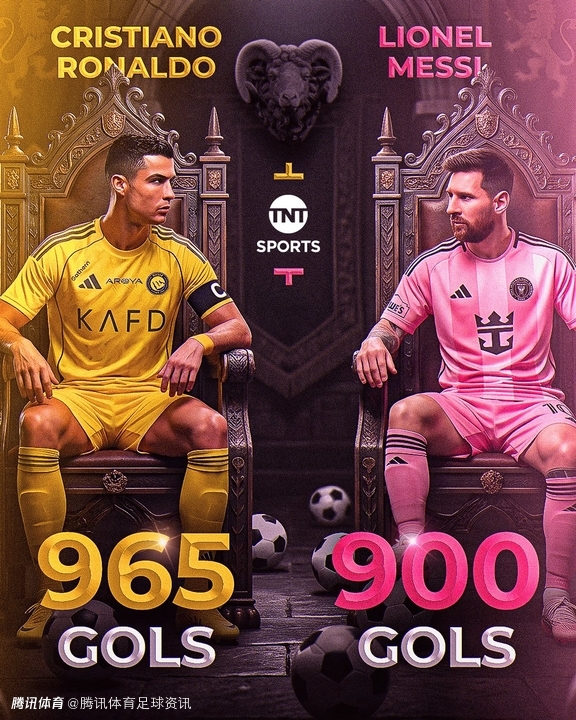 900球俱乐部！梅西C罗成足坛历史唯二达成900球里程碑球员
