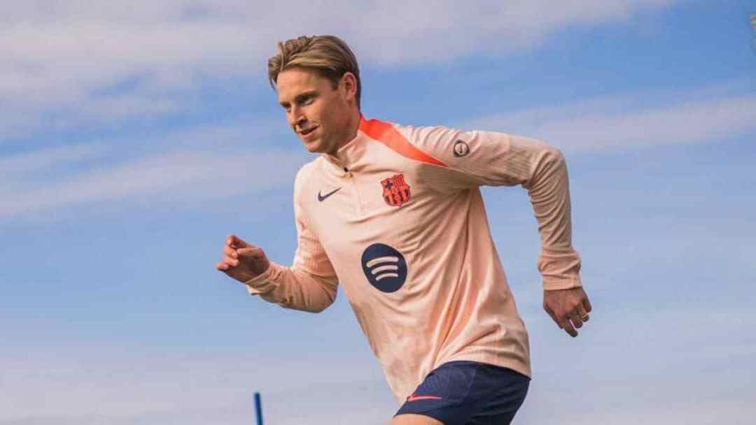 每体：德容今日参加部分合练，有望在加泰德比中复出