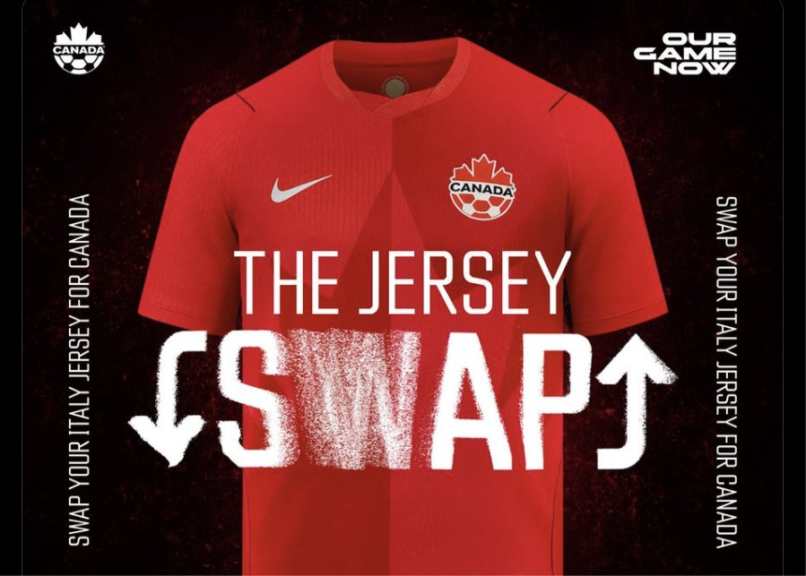 收留心碎蓝衣球迷！加拿大队宣布可免费为意大利球迷更换球衣