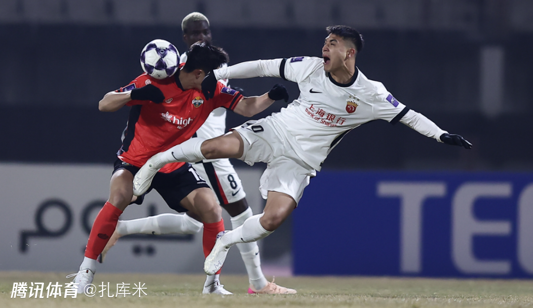 亚冠精英-冯劲失良机、颜骏凌补时救险，海港0-0江原提前出局
