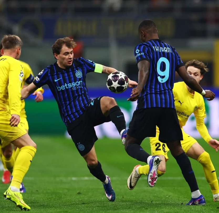 欧冠：阿坎吉致命失误 巴斯托尼破门难救主 国米2-5博德闪耀无缘16强