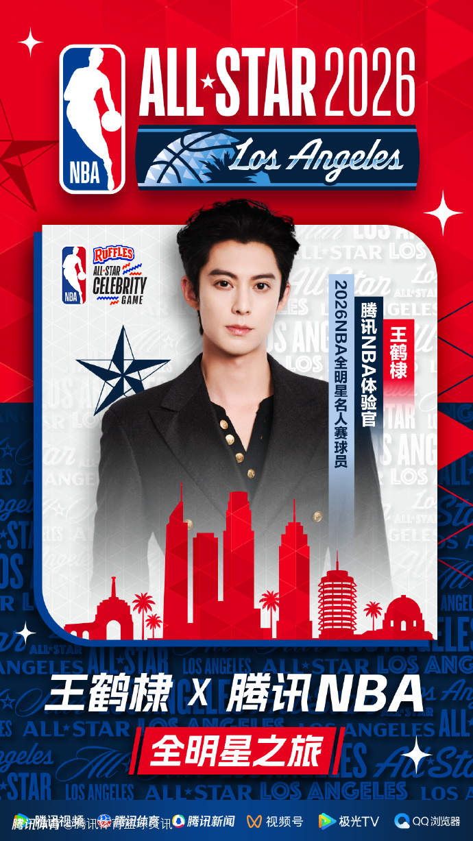 腾讯NBA体验官！王鹤棣宣布继续参加全明星名人赛 2024年曾单场贡献18分