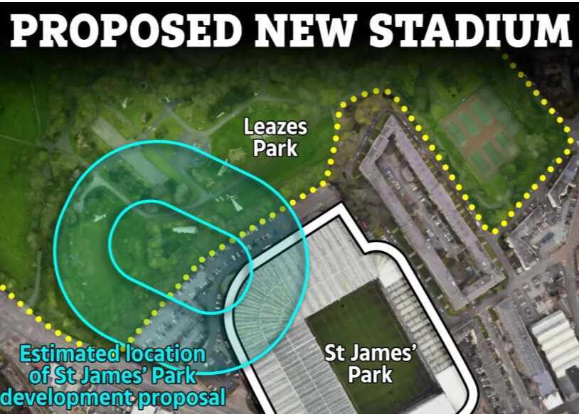 太阳报：纽卡新球场选址地附近发现蝙蝠，可能改迁