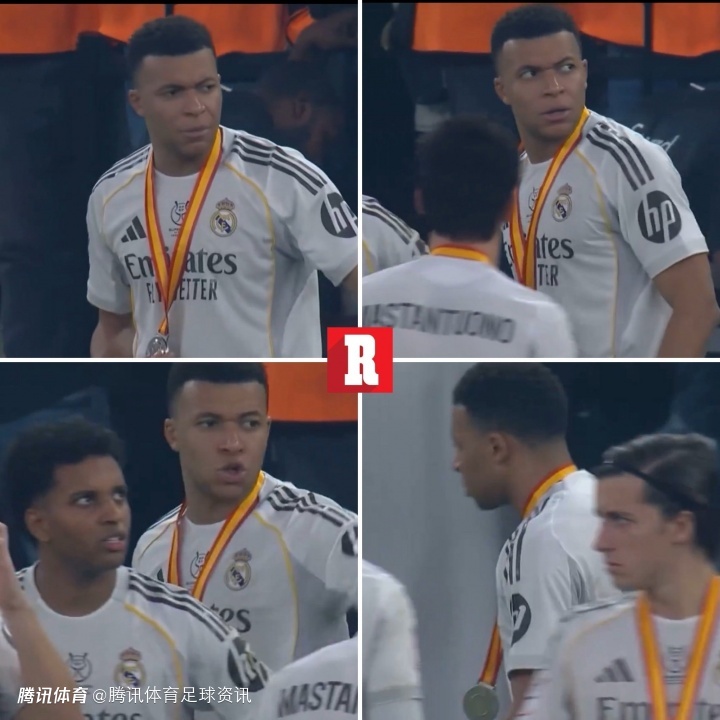 每体：姆巴佩领奖后带队离场 阿森西奥欲列队却遭其劝阻