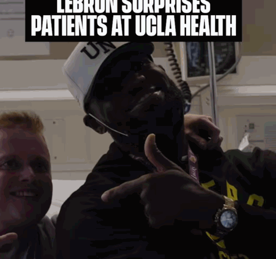 惊喜访客！詹姆斯现身UCLA医疗中心：为病患传递温暖与力量
