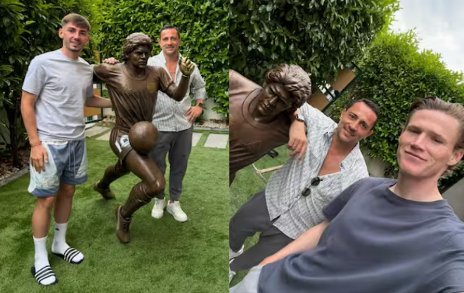 意天空：麦克托米奈定制马拉多纳雕像，与那不勒斯羁绊更深厚