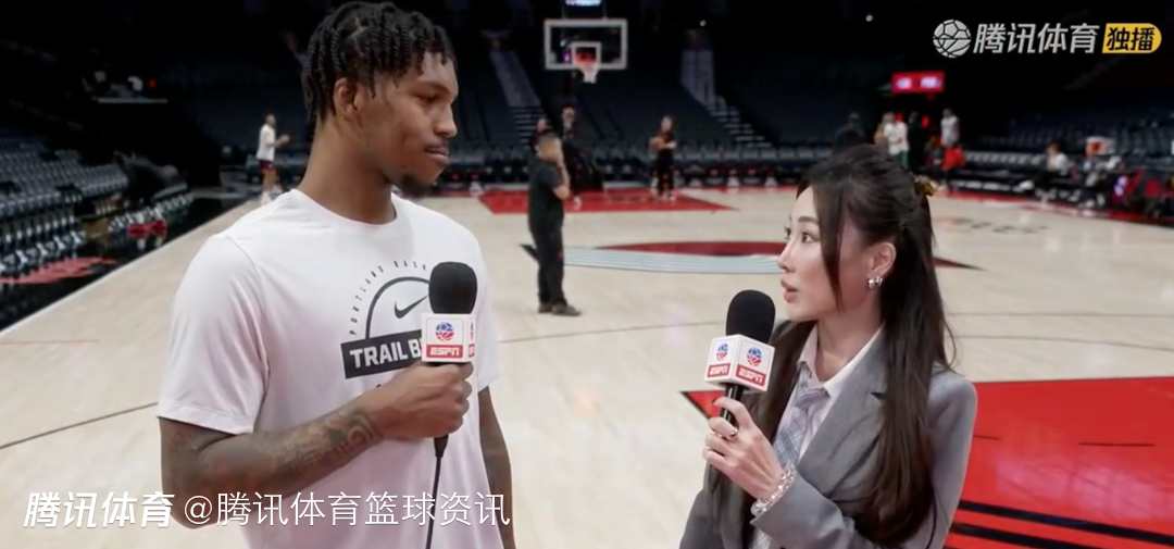 凯莱布-乐福谈杨瀚森：他每次上场都在变得更好 继续享受比赛保持自信