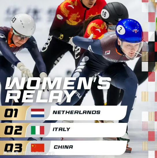 短道速滑世锦赛：中国女队摘3000米接力铜牌 