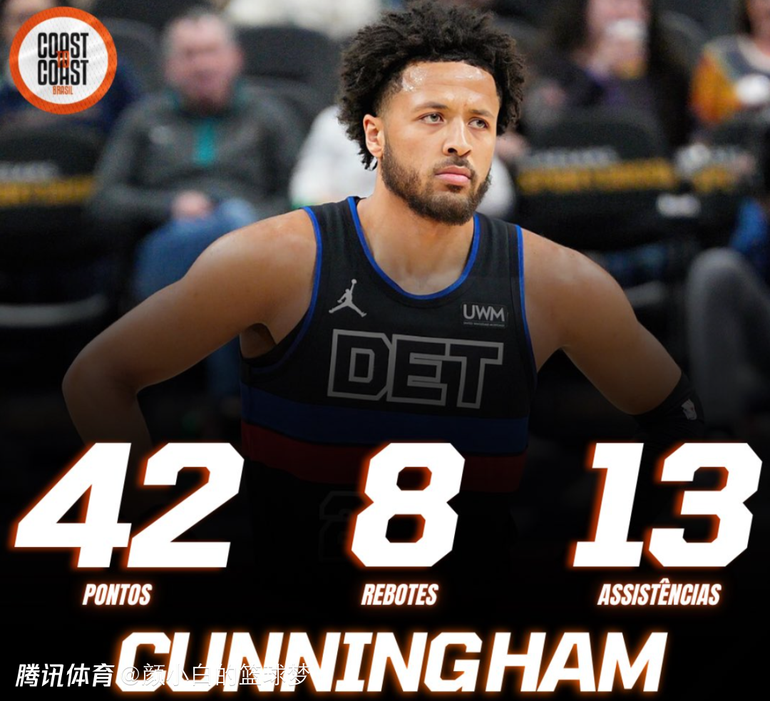 轰42+13创三纪录！坎宁安自夸美国最强有理 MVP概率已升至第三