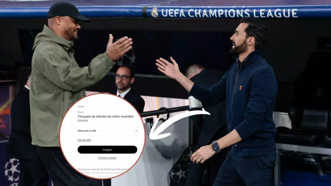 阿韦洛亚身着高奢外套指挥皇马主场战拜仁：价值2200欧元