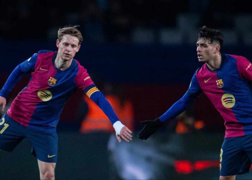 世体：巴萨有望本周末迎回主力双后腰，德容将搭档佩德里