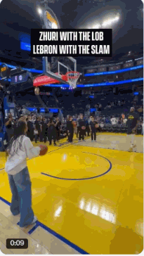 詹姆斯赛前成焦点：上演精彩父女连线 背后偷帽好友格林