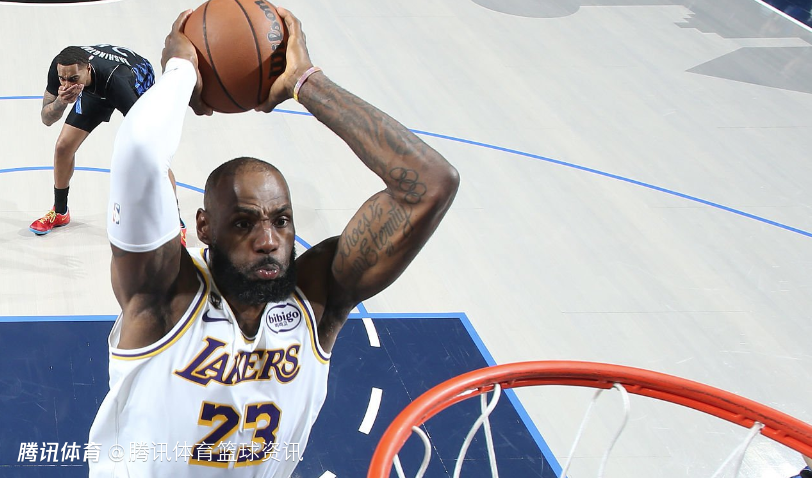 詹姆斯本赛季93次扣篮！创加盟湖人后新高 扣篮占比11.4%生涯最高