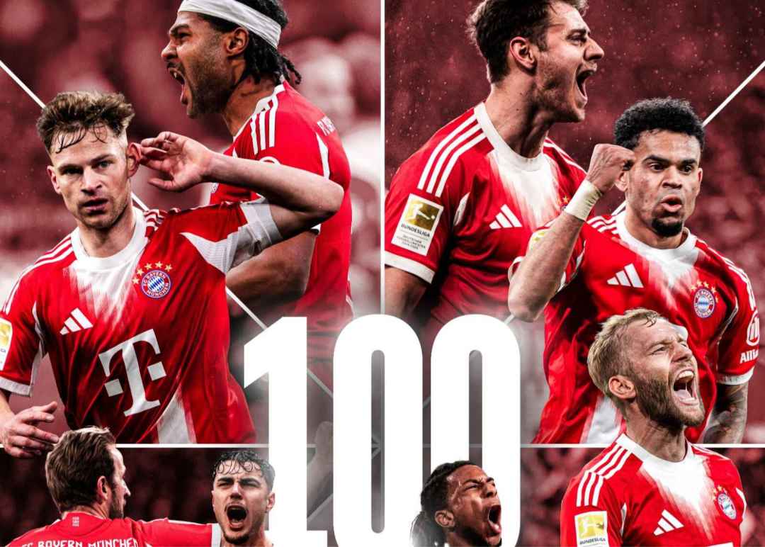 卡尔的绝杀是拜仁本赛季德甲第100球，距离历史纪录仅差1球