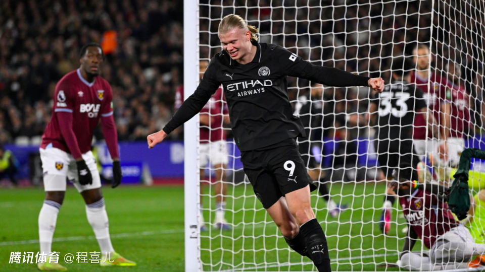 射门24-1！英超：B席破门 曼城1-1西汉姆联两轮不胜落后枪手9分