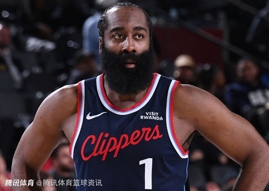 快船队记：哈登左小腿挫伤未随队出征俄城 洛城德比也可能缺席