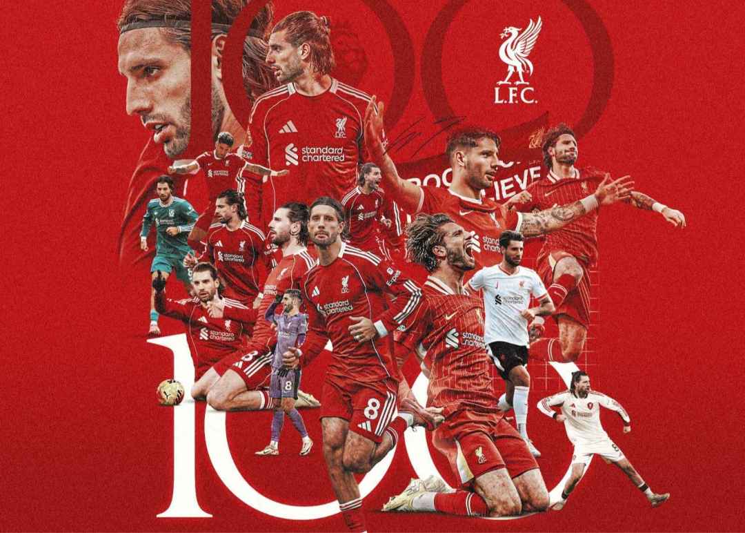 里程碑！利物浦官方海报：索博将第100次代表球队出战英超