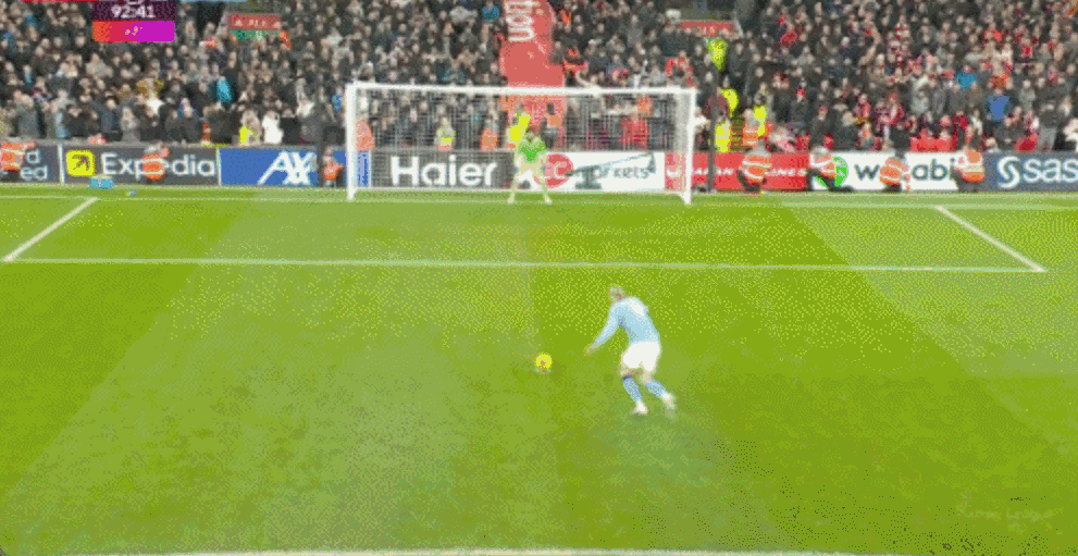 哈兰德点射助逆转！生涯首破安菲尔德大门 英超仅剩1座球场未曾进球