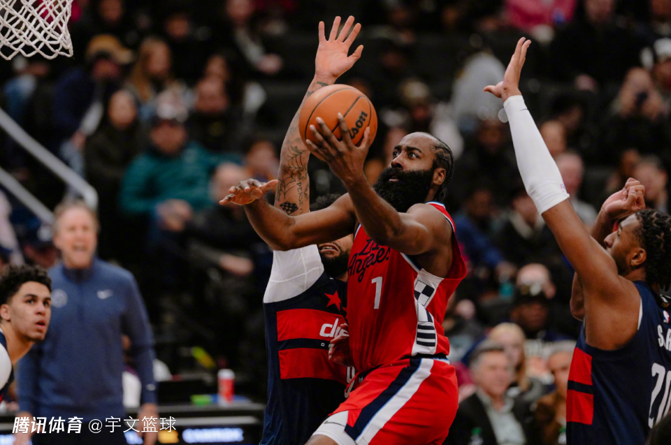 哈登单核率快船6连胜！轰36+7+9罚球制胜 关键时刻连得6分统治比赛