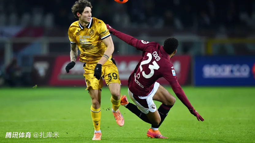 意甲-扎尼奥洛破僵、埃克勒卡姆空门锁胜局，乌迪内斯2-1都灵结束不胜