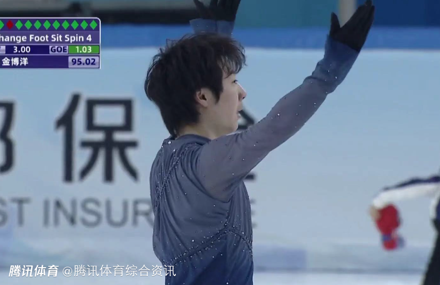 全国花滑锦标赛男单：金博洋总分277.76分夺冠 锁定米兰冬奥会参赛资格