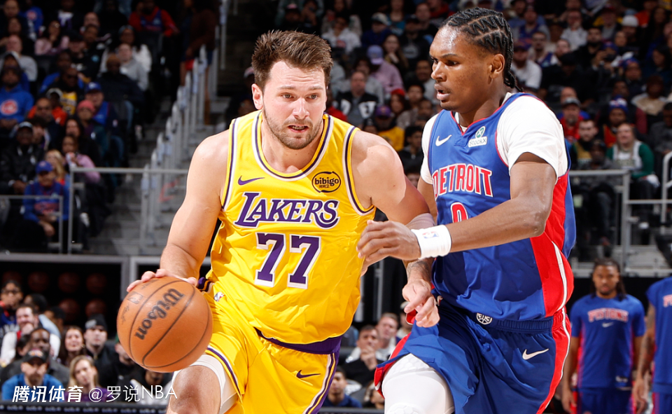 湖人遭活塞双杀无缘10连胜！东契奇32分里程悲 詹姆斯带伤准三双