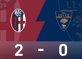 意甲战报：弗罗伊勒、奥尔索利尼破门，博洛尼亚2-0莱切