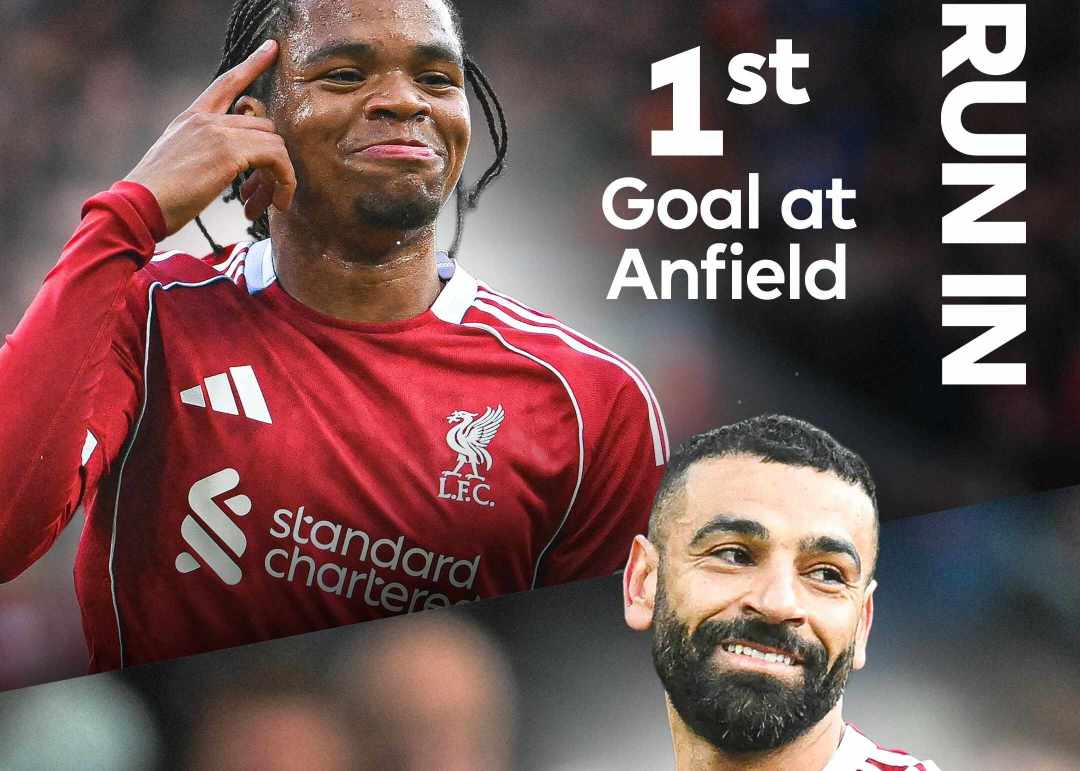 相差近一倍！17岁恩古莫哈和33岁萨拉赫同日代表利物浦破门