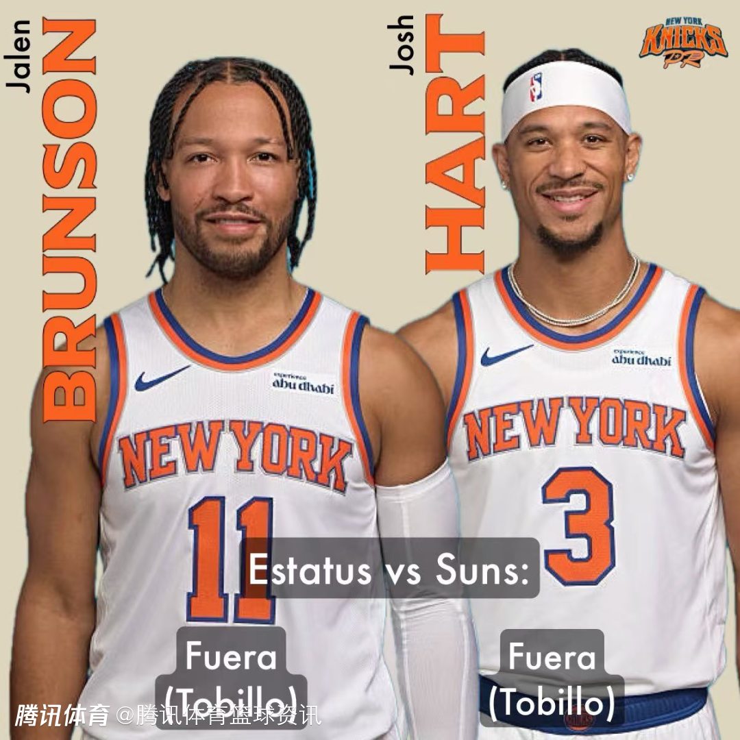 尼克斯主帅：布伦森每日观察+哈特需谨慎休养 两人均无缘出战太阳