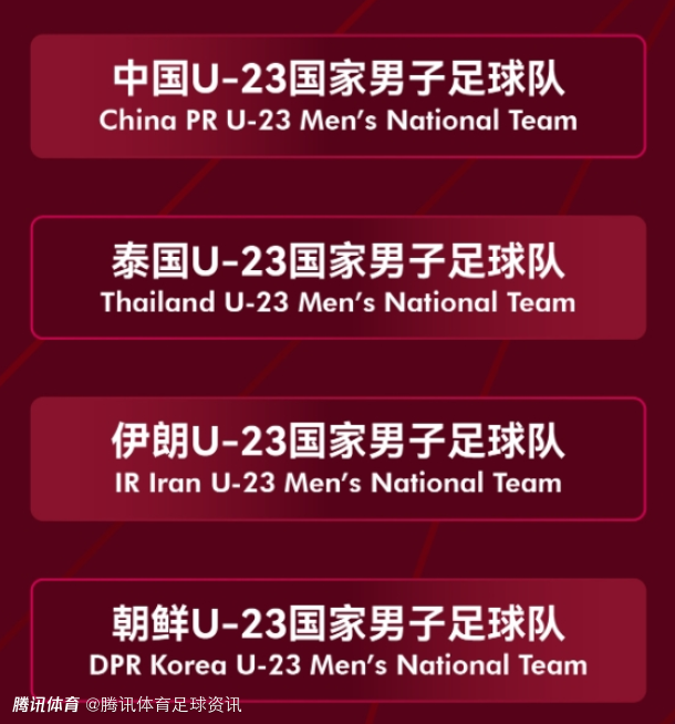 U23青年锦标赛！官方：中国将于3月底在西安对阵泰国、朝鲜和伊朗