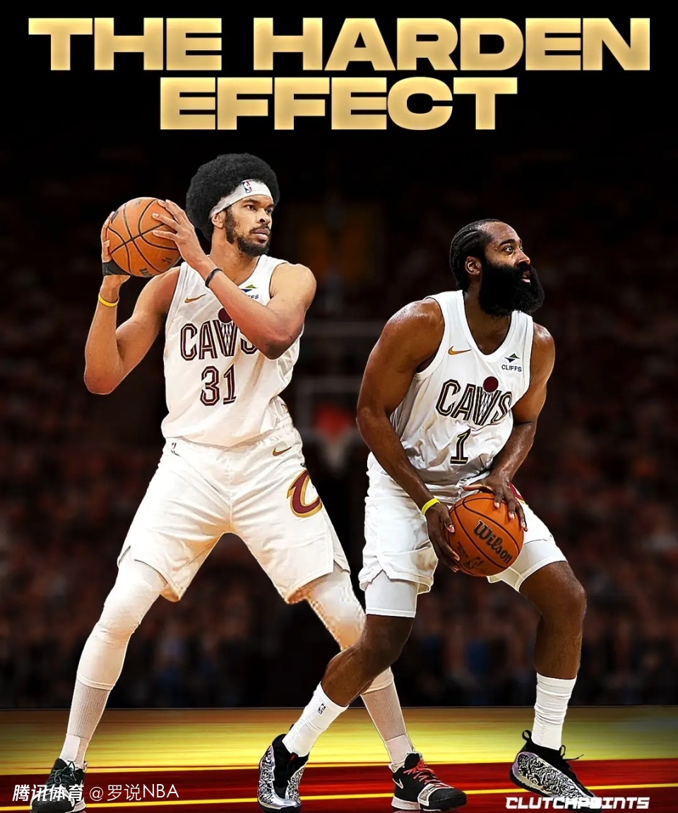 哈登加盟效应太猛！5战全胜砍92+43+25：艾伦升级数据暴涨