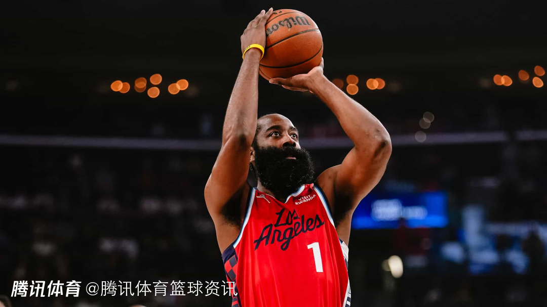 快船最新伤病报告：哈登右肩酸痛 对阵尼克斯出战成疑