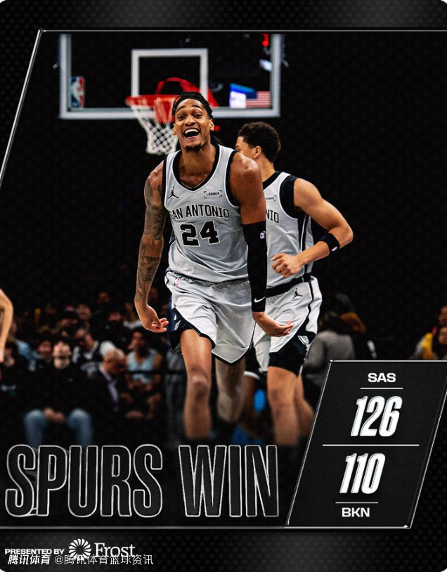 马刺全队七人得分上双！马刺11胜0负未尝败绩 公牛0胜11负队史最差 