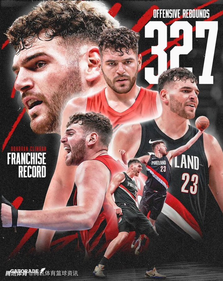 里程碑！克林根超小洛 为开拓者队史单赛季抢下进攻篮板数最多球员
