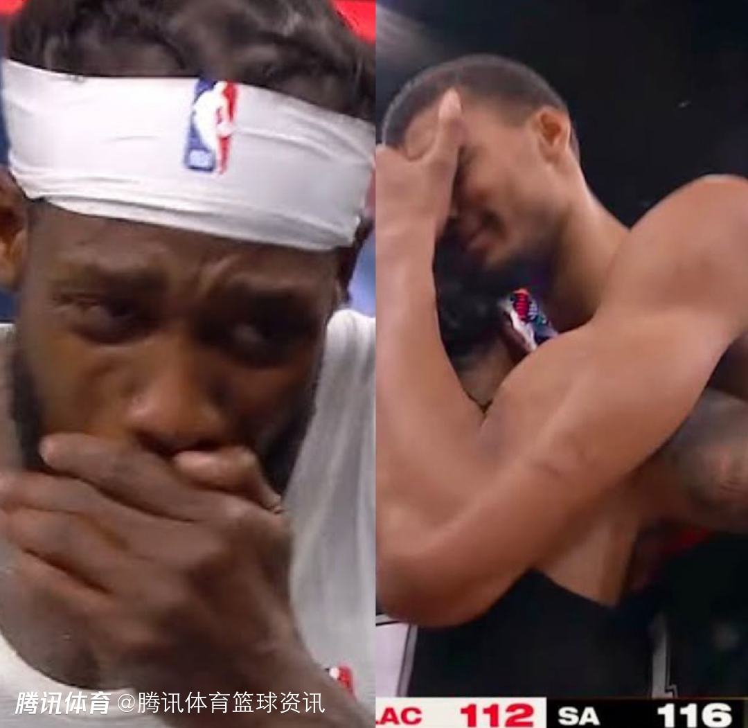 太双标了！贝弗利：我赢了附加赛哭泣被说反应过度 文班赢球哭被说是对篮球的爱