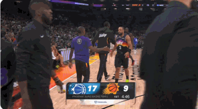 狄龙手腕不适返回更衣室 太阳官宣本场对阵魔术不再回归