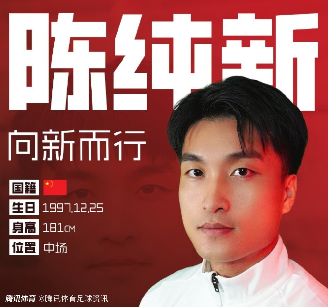 官方：海牛中场陈纯新正式加盟重庆铜梁龙 曾前往法甲蒙彼利埃受训