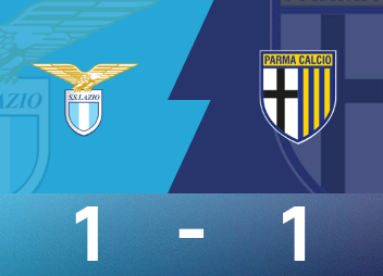 意甲战报：德尔普拉托、诺斯林破门，拉齐奥1-1帕尔马