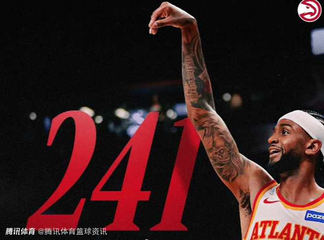 单赛季241记三分球！亚历山大-沃克超博格达诺维奇 创老鹰队史新纪录
