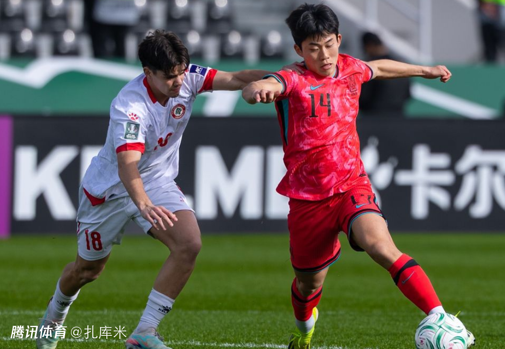 半场战报-沙欣破僵、李弦容头球扳平，韩国U23暂1-1黎巴嫩