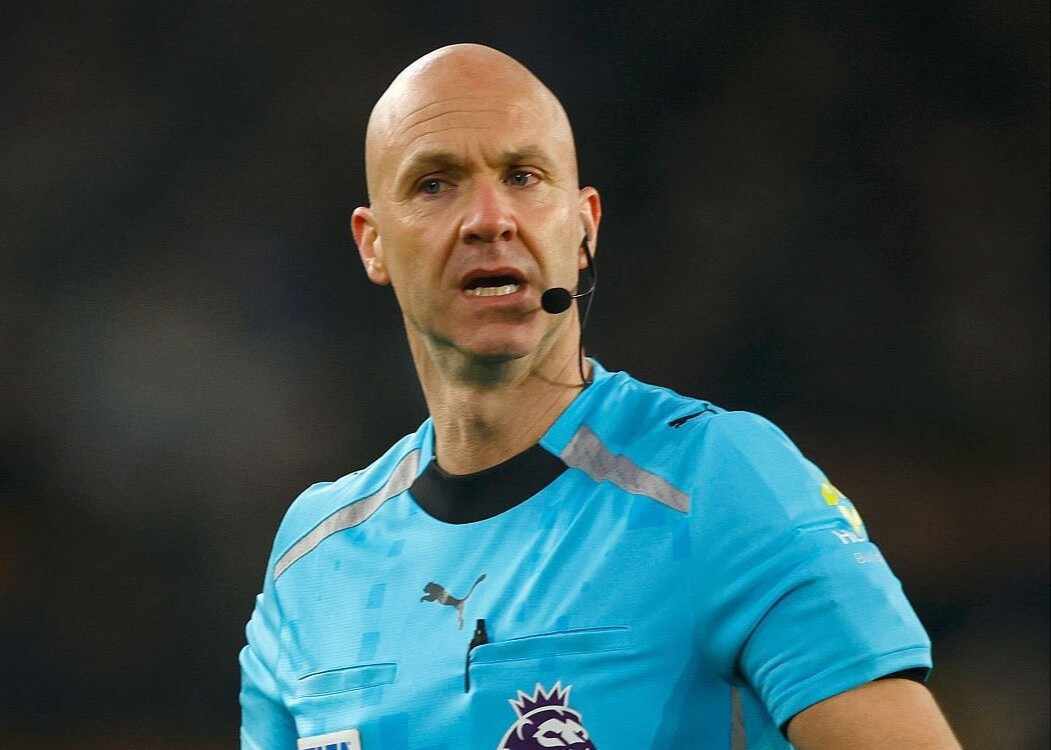 TA：安东尼·泰勒将执法英超争冠焦点战曼城vs阿森纳