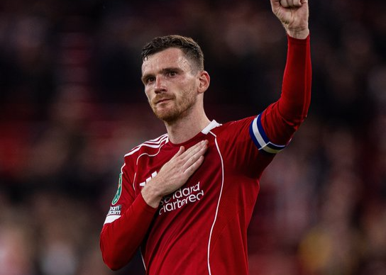 结束9年红军生涯！官方：利物浦后卫罗伯逊将在赛季结束后离队