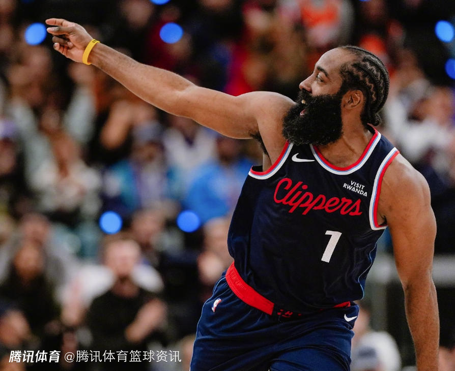 哈登1数据仅次于保罗队史第2 快船上次主场输黄蜂还是09年 