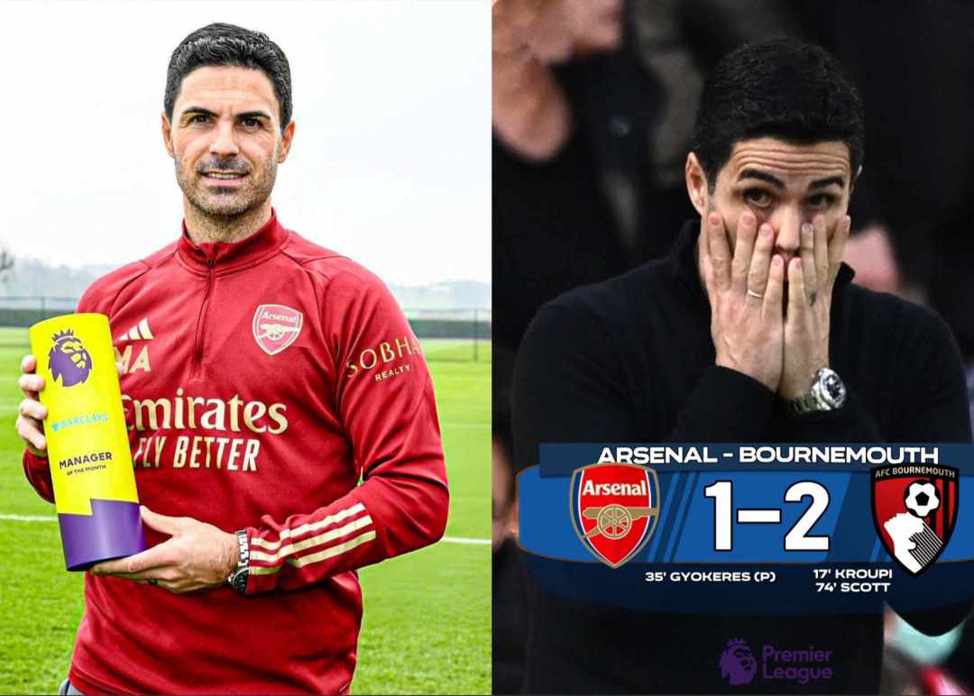 英超月最佳主帅魔咒再发力，塔帅当选后枪手近期吃到3场败仗