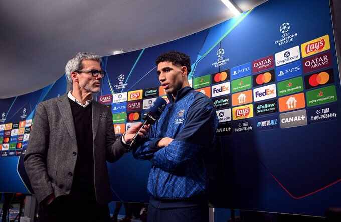 阿什拉夫：点球应该判但尊重裁判，对于比赛结果已非常满意